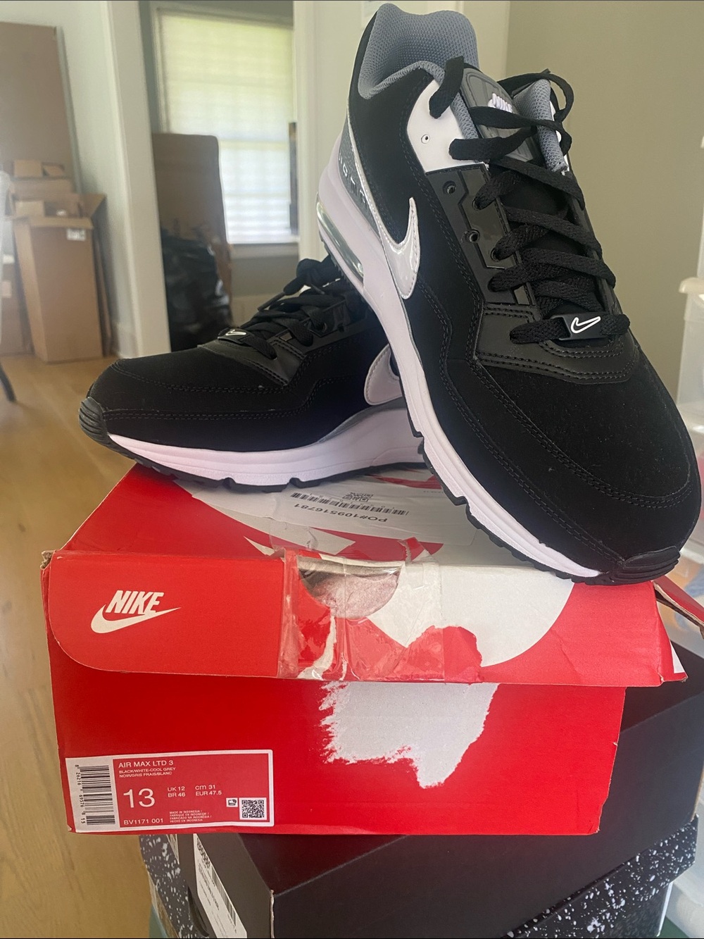 Nike Black and White Air Max LTD 3 Sneakers